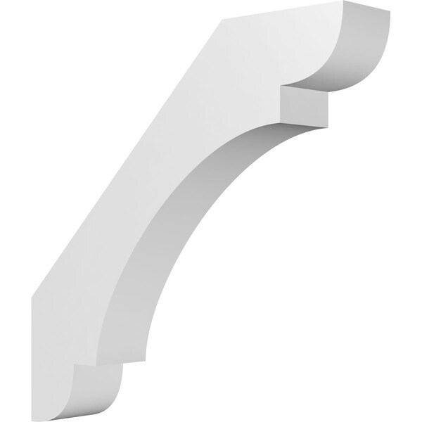 Ekena Millwork 5 1/2-in. W x 30-in. D x 30-in. H Olympic Architectural Grade PVC Knee Brace BRCP055X30X30OLY - main